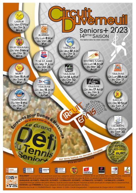 Affiche Circuit Tennis Duverneuil 2023